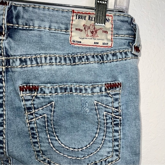 True Religion Jeans Women Size 30 Jennie Curvy Mid Rise Skinny Blue 28” CLO - Picture 6 of 10